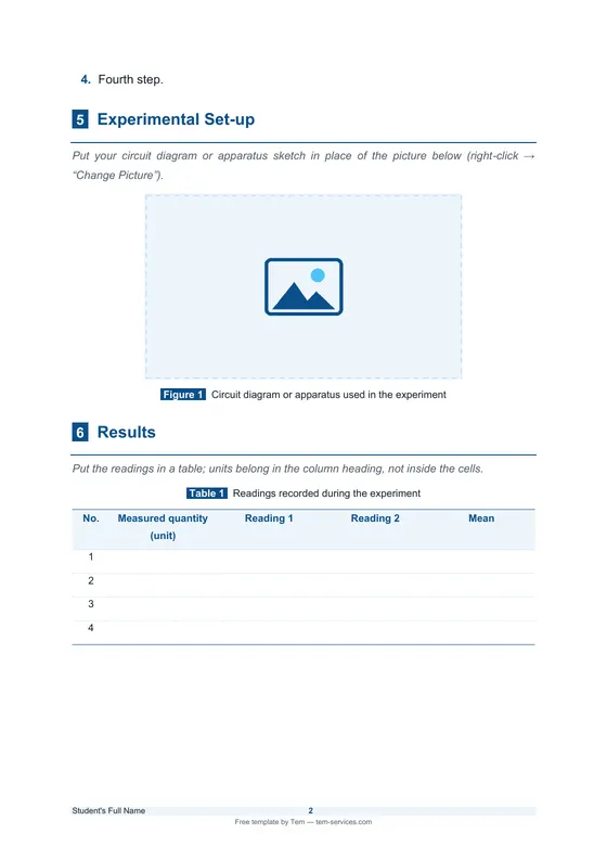 Lab report · “Dijla” design — صفحة داخلية