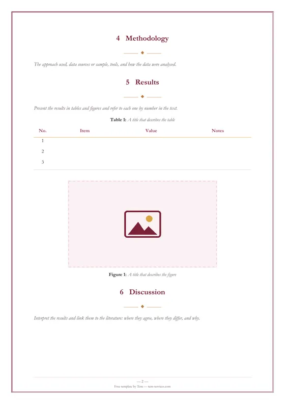 Report / research · “Diwan” design — صفحة داخلية